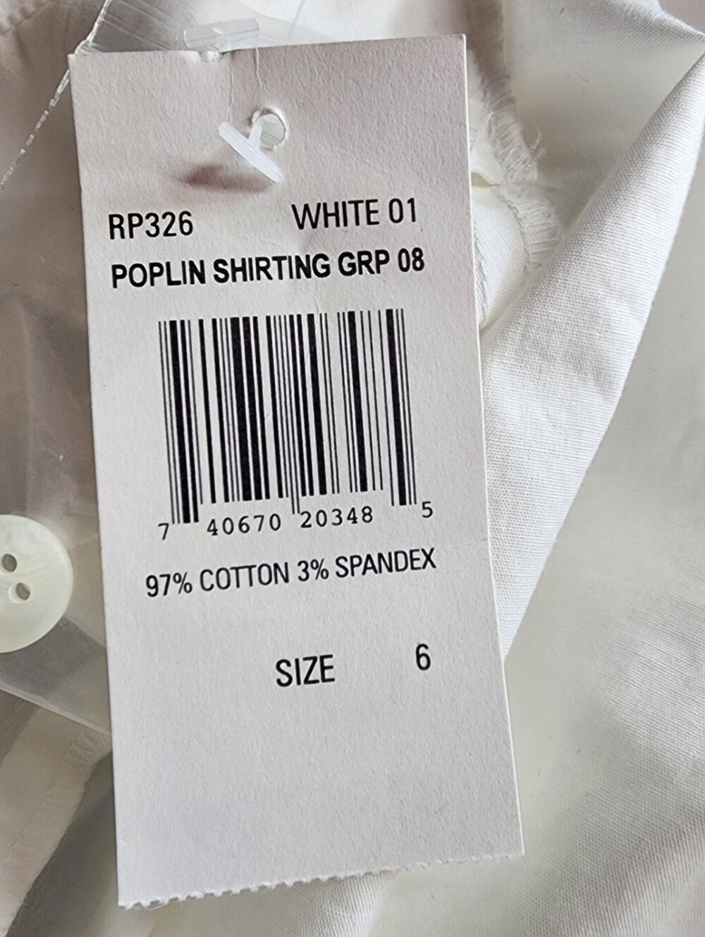 Rafaella Vintage 90s Tie Front Poplin Blouse White 6 - Picture 6 of 8